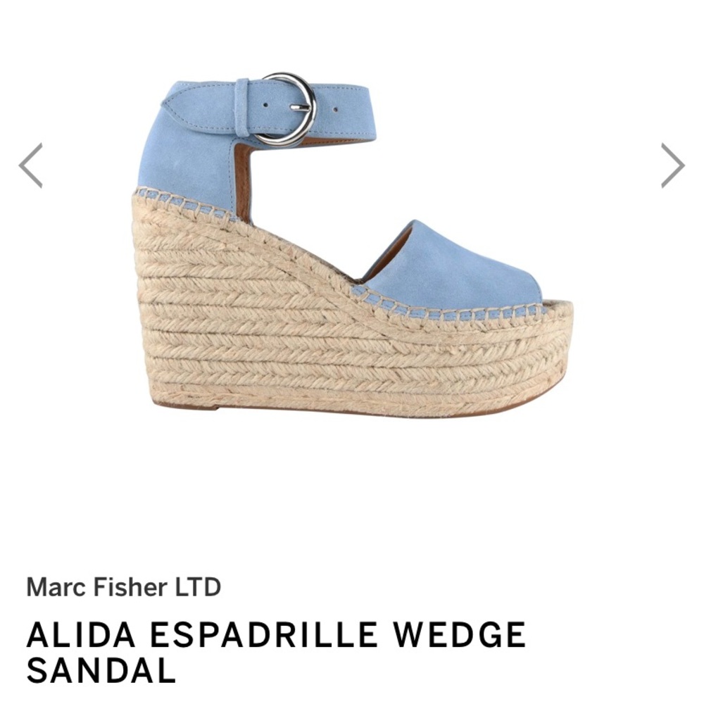 NWT Marc Fisher Blue Wedges size 11